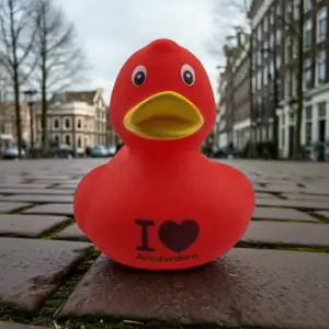 (image for) Red I Love Amsterdam Duck