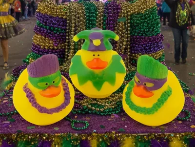 Mardi Gras Duck Set (image for) Mardi Gras Duck Set