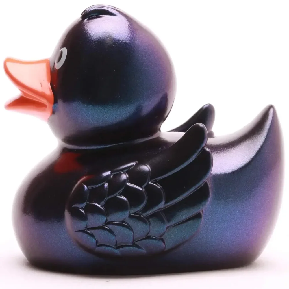 Milena Metallic Blue Duck
