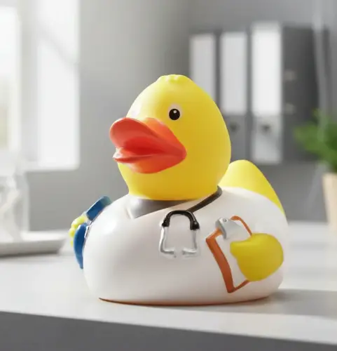 (image for) Medical Doctor Nurse with Stethoscope Duck