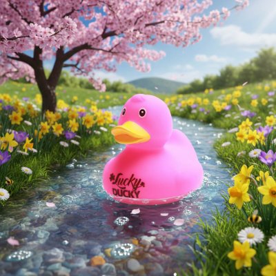 Pink Lucky Ducky Duck (image for) Pink Lucky Ducky Duck