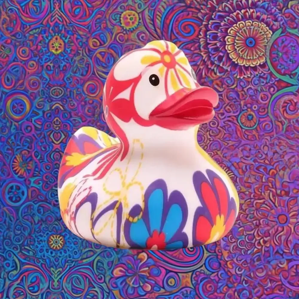 (image for) Psychedelic Floral Duck