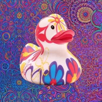 (image for) Psychedelic Floral Duck