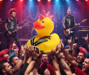(image for) Mohawk Punk Rocker Duck