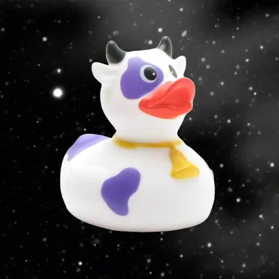 (image for) Purple & White Cow Duck