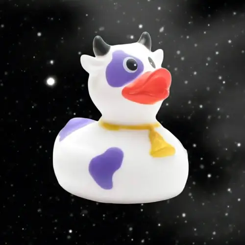 (image for) Purple & White Cow Duck