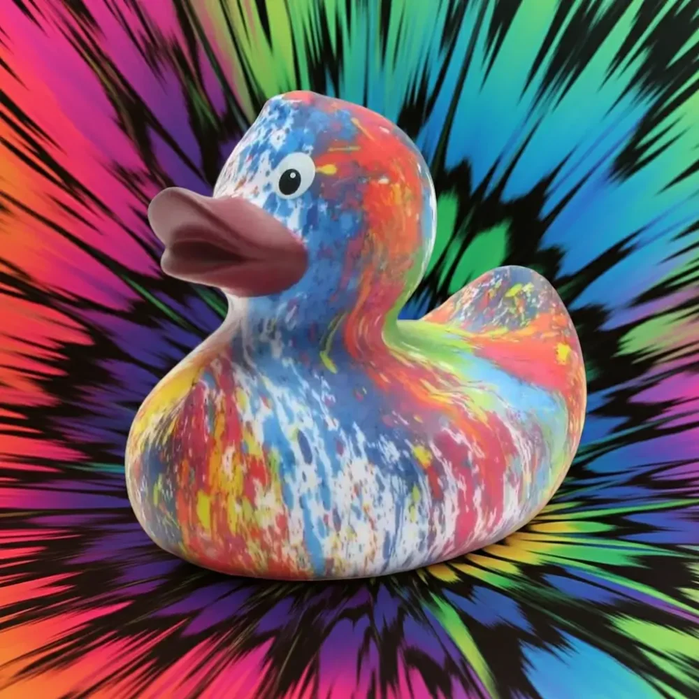 (image for) Rainbow Tie Dyed Duck