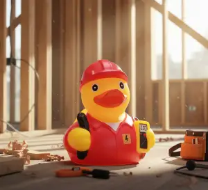 (image for) Electrician Red Duck