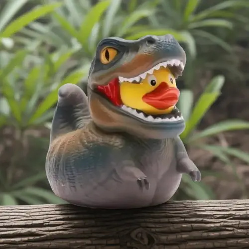 (image for) T Rex Dinosaur Costumed Duck
