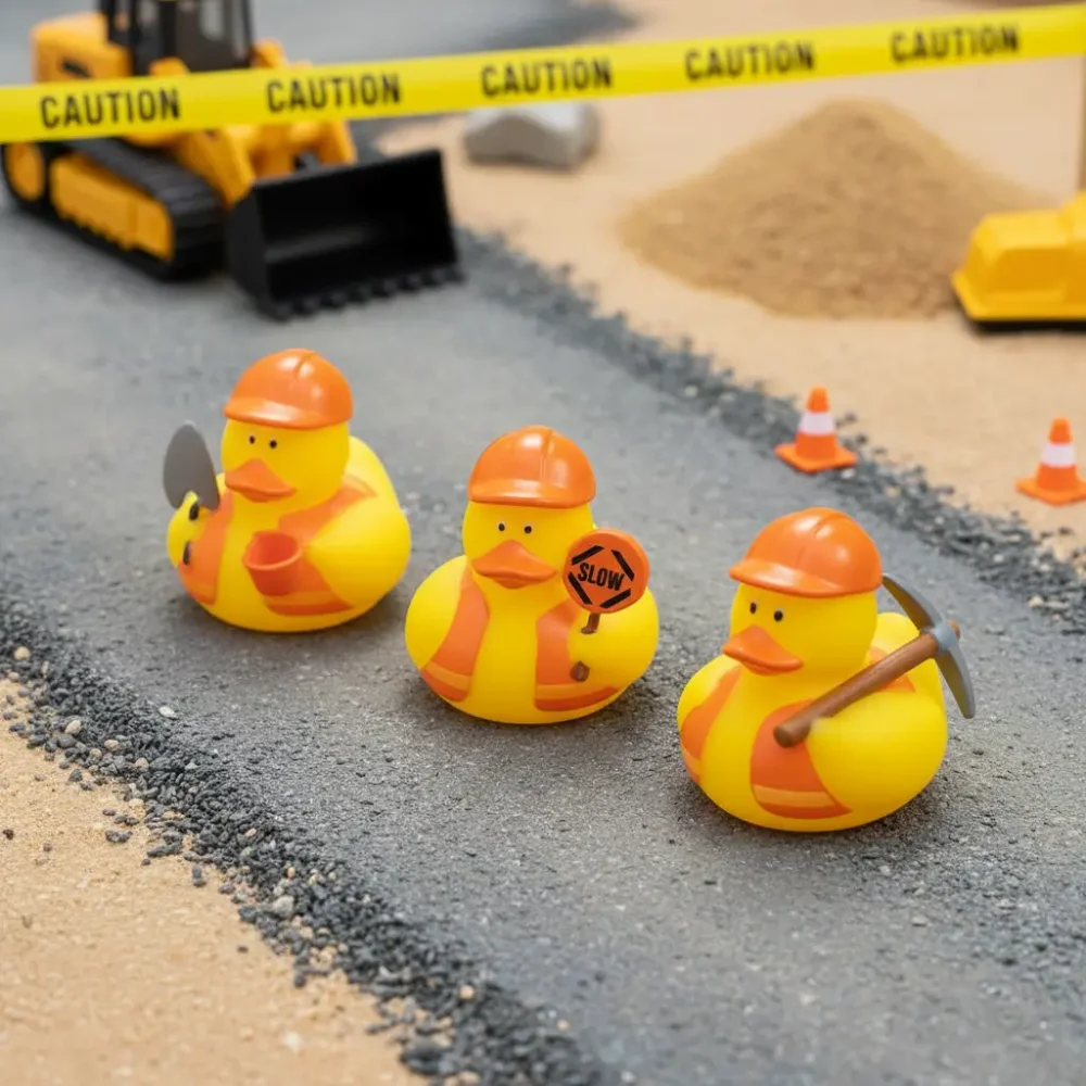 (image for) Road Crew Construction 3pc Duck Set