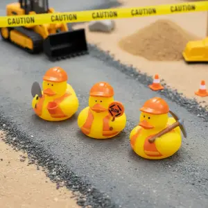 (image for) Road Crew Construction 3pc Duck Set