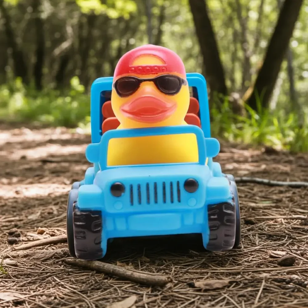(image for) Duck Driving Blue Jeep