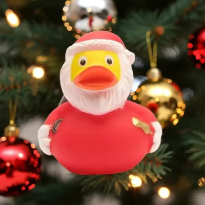 Santa Claus with Bag and Bell Duck (image for) Santa Claus with Bag and Bell Duck