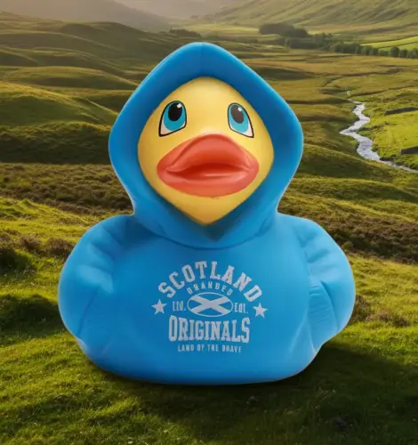 (image for) Blue Scotland Hoodie Duck