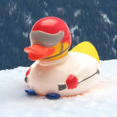 (image for) Winter Skier Skiing Ski Duck
