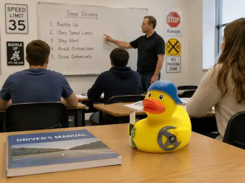 (image for) Novice Student Driver Duck