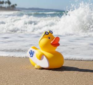 Surfer Surfing Duck (image for) Surfer Surfing Duck