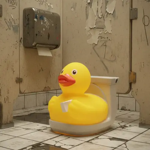 (image for) On the Potty Rubber Duck
