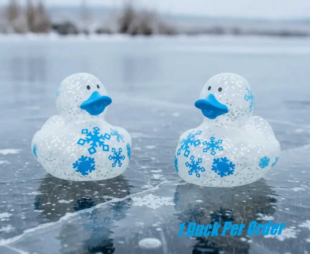 (image for) Winter Snowflake Glitter Ducks