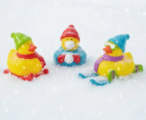 (image for) Winter Fun Sledding Snowboarding 3pc Duck Set
