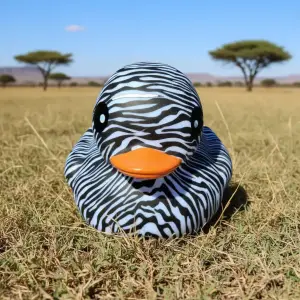 Zebra Leopard Print Duck (image for) Zebra Leopard Print Duck