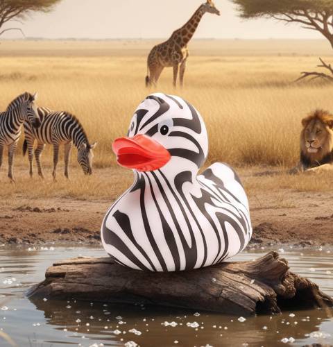 (image for) Zebra Duck