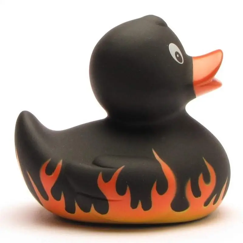Biker Flame Duck