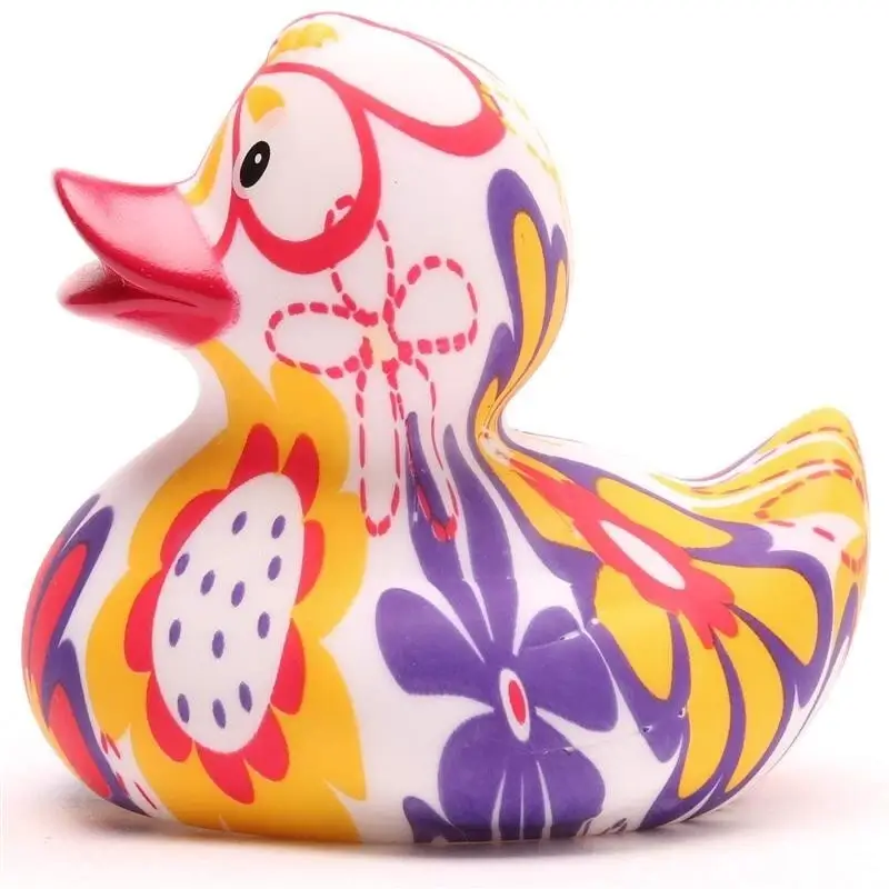 Psychedelic Floral Duck