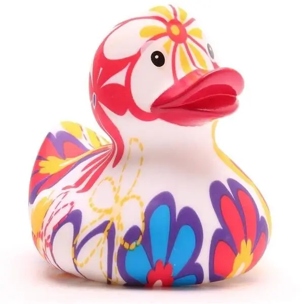 Modal Additional Images for Psychedelic Floral Duck