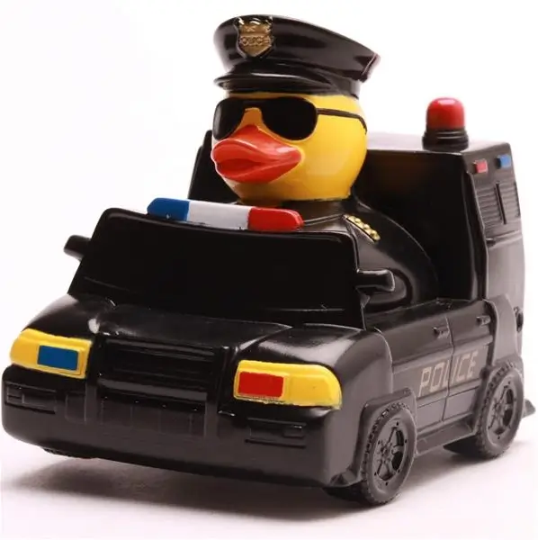Modal Additional Images for Police Car Ducky Rubber Duck