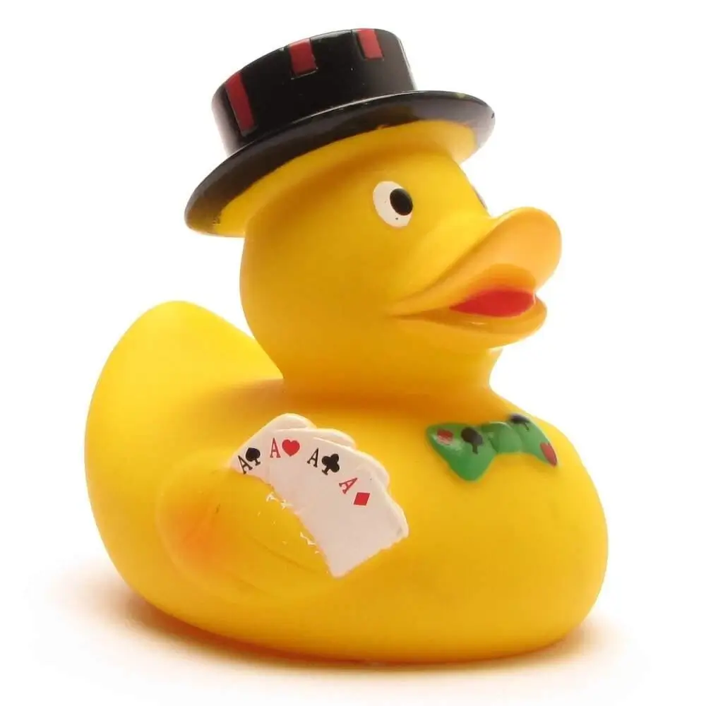 Casino Gambler Cards Duck