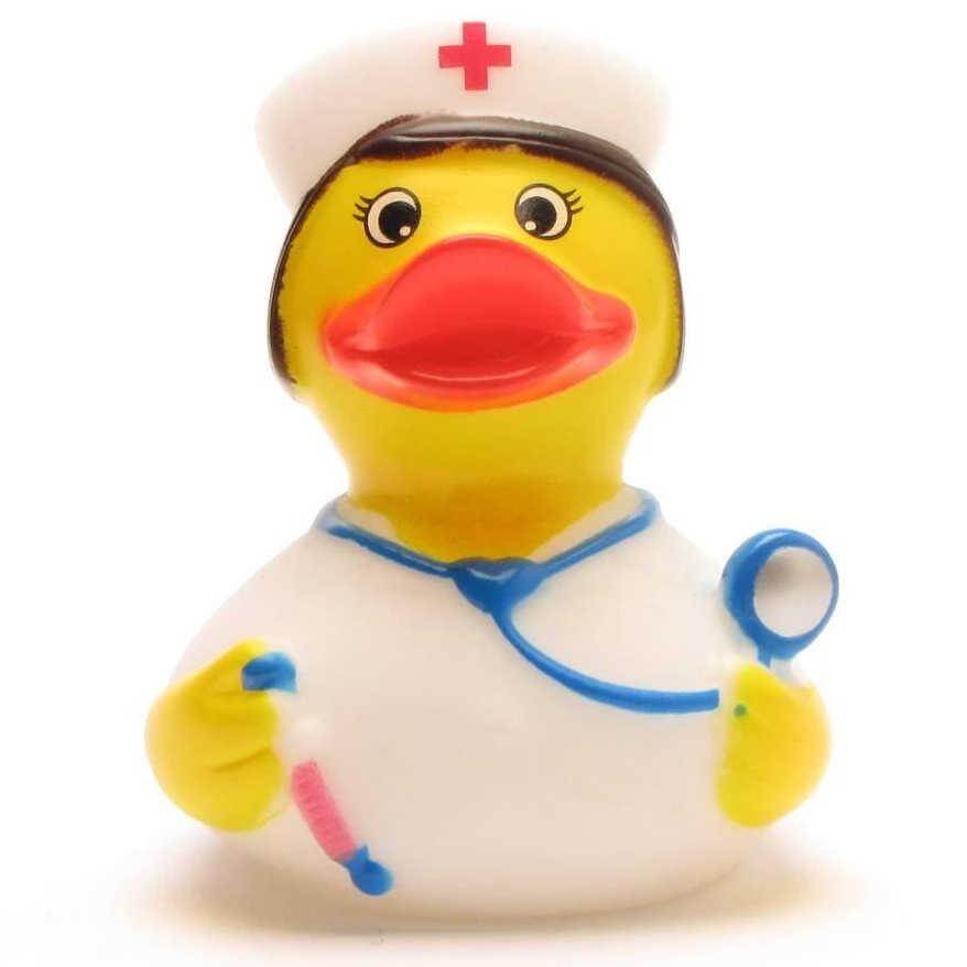 Female Medical Nurse w/ Stethoscope Duck