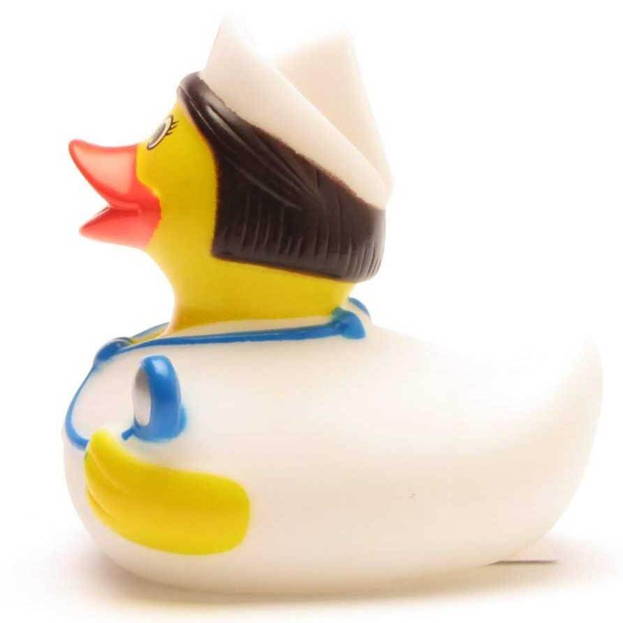 Female Medical Nurse w/ Stethoscope Duck