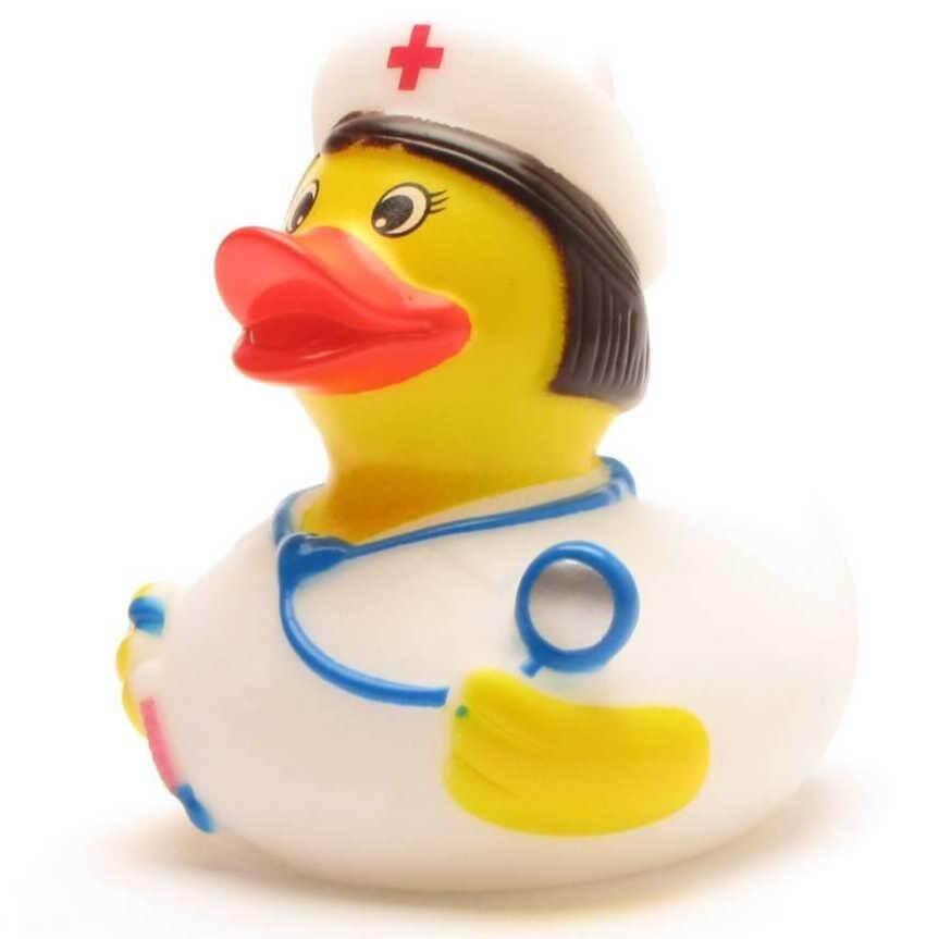 Modal Additional Images for Female Medical Nurse w/ Stethoscope Duck