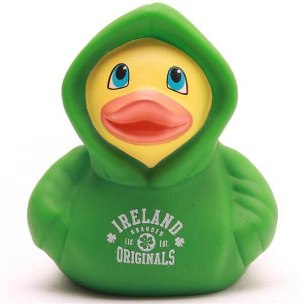 Green Ireland Hoodie Duck