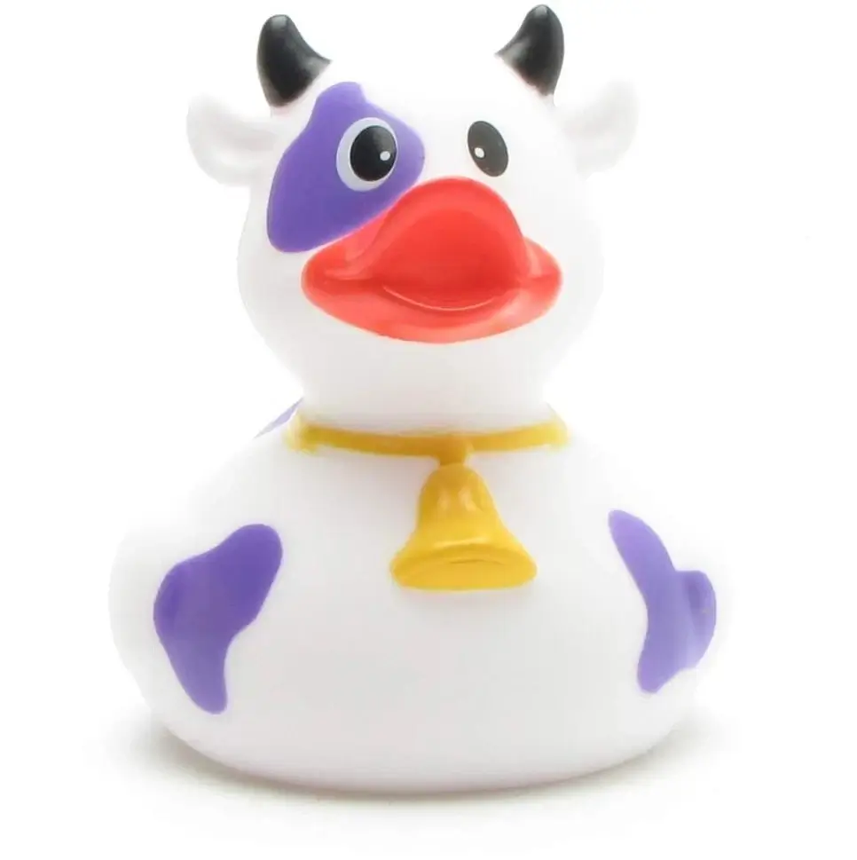 Purple & White Cow Duck