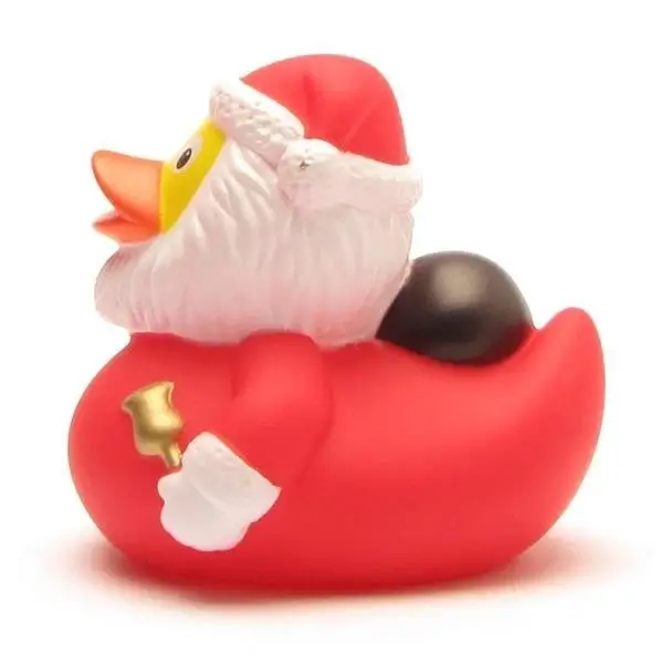 Santa Claus with Bag and Bell Duck